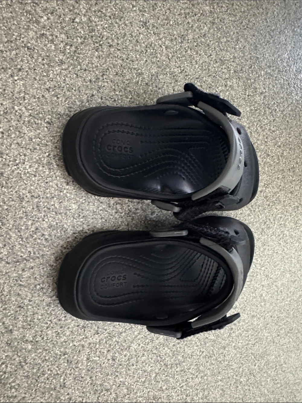 CROCS Kids Black Open-Toe Sport Sandals